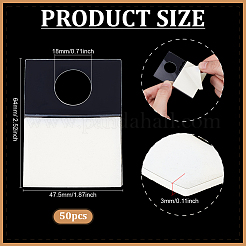 Ganci per cartellini espositivi per gioielli autoadesivi in pvc&nbsp;FIND-WH0148-491