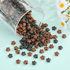 600pcs 2 Farben undurchsichtige Acrylperlen&nbsp;MACR-SZ0001-89