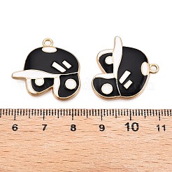 Crémaillère placage pendentifs en émail d'alliage&nbsp;ENAM-N056-388KCG-01