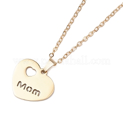Collana con ciondolo in acciaio inossidabile 304 per la festa della mamma&nbsp;NJEW-TA00194-02