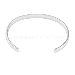 Anlaufgeschützte Armreifen aus 304 Edelstahl mit offener Manschette&nbsp;BJEW-H591-01P-01