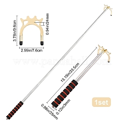 Bastone da biliardo retrattile a ponte da biliardo in acciaio inossidabile&nbsp;STAS-WH0023-28