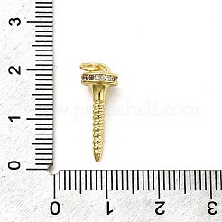 Ottone micro spianare pendenti zirconi&nbsp;KK-K400-45G