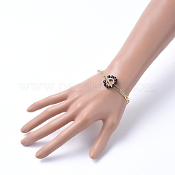 Pulseras de cadena de clip de latón&nbsp;BJEW-JB05180-05
