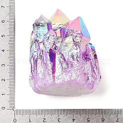 Galvanisierte natürliche Druzy-Quarzkristall-Cluster-Ornamente&nbsp;RABO-PW0001-179C