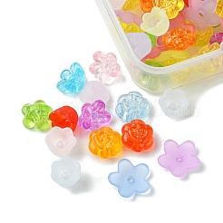 100pcs 4 estilos de cuentas acrílicas transparentes&nbsp;TACR-FS0001-45