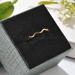 Anelli a forma di onda in acciaio inossidabile 304&nbsp;RJEW-I110-01G