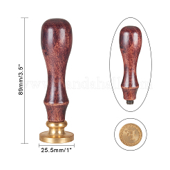 Album di lettere fai da te francobolli sigillo in cera d'ottone e manico in legno&nbsp;AJEW-P068-B06