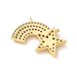 Placage en rack laiton micro pave pendentifs en zircone cubique colorée&nbsp;KK-M230-01G