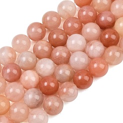 Hilos de cuentas de jade rosa natural teñidas&nbsp;GG-CBAD029-A12-10mm
