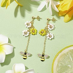 Boucles d'oreilles pendantes en alliage d'émail&nbsp;EJEW-TA00498