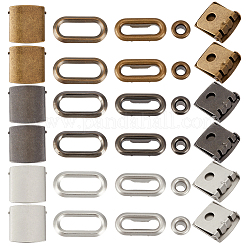36 Beutel 3 Farben Eisen Baseballmütze Kappe Schnalle Riemen Verschluss Clip Kits&nbsp;IFIN-CY0001-03