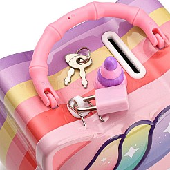 Huchas de hierro con cabeza de unicornio para niños&nbsp;AJEW-G053-01A