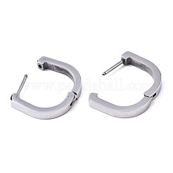 Orecchini a cerchio huggie in acciaio inossidabile 304 anti-ossidazione&nbsp;STAS-R115-18P