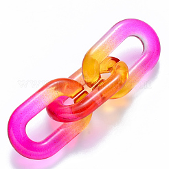Zweifarbige transparente Acrylverbindungsringe&nbsp;OACR-S036-006A-N07