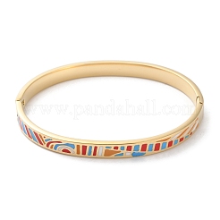 Bracciali incernierati in acciaio inossidabile 304 per donna&nbsp;BJEW-K263-04G-02