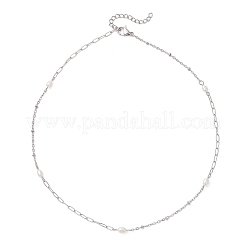Colliers pour femmes en perles naturelles&nbsp;NJEW-JN05823-01
