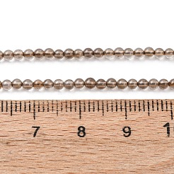 Natürlichen Rauchquarzperlen Stränge&nbsp;G-Z116-A03-2mm