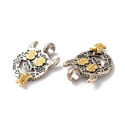 Pendentifs de placage en laiton&nbsp;KK-D074-13AS-01