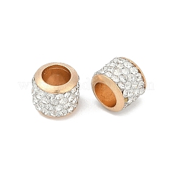 Perles pavées d'argile en alliage de strass&nbsp;ALRI-D300-01G-03