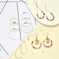 Diy Messing-Geometrie-Creolen-Ohrring-Herstellungsset&nbsp;DIY-YW0008-60