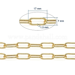 Büroklammerketten aus Messing&nbsp;CHC-G007-01G