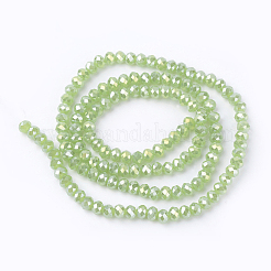 FilI di perline in vetro placcato&nbsp;GLAA-F001-4x3mm-MAB