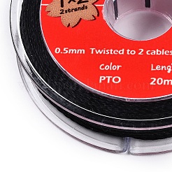 Cordini di cotone cerato rotondi a 2 capo&nbsp;YC-T004-01A-04