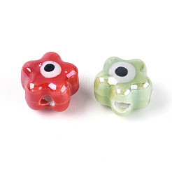 Porcellana fatti a mano perline di ceramica&nbsp;LAMP-B021-05C-01