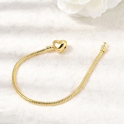 Herstellung von Armbändern aus Messingketten in Europa&nbsp;BJEW-A164-02G
