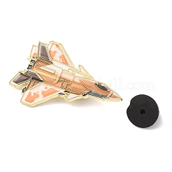 Emaille-Anstecknadeln mit Wüstentarnmuster und Kampfjet-Motiv&nbsp;AL-CBA38EE-01C-G