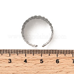 Offene Manschettenringe aus Edelstahl 304&nbsp;RJEW-H261-01P