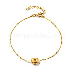 Pulseras de cadena serpentina de acero inoxidable 304&nbsp;BJEW-H608-01G-C