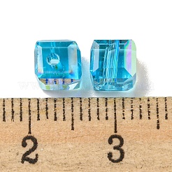 Perles en verre electroplate&nbsp;EGLA-Z004-04A-06