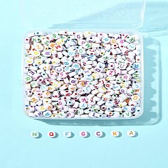 111 g Buchstabenperlen aus Acryl mit horizontalem Loch&nbsp;SACR-FS0001-35
