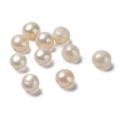 Chapelets de perles de nacre naturell, pomme de terre, blé, 5.5x5mm, Trou: 0.8mm