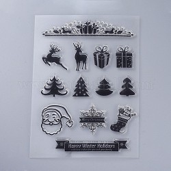 Silicone Stamps, for DIY Scrapbooking, Photo Album Decorative, Cards Making, Stamp Sheets, Clear, 160x110x3mm