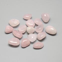 Perles de quartz rose naturel, pierre roulée, pierres de guérison pour 7 équilibrage des chakras, cristal thérapie, méditation, reiki, pas de trous / non percés, pépites, 14~25x12~20x9~20mm, environ 140 pcs/1000 g