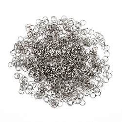 304 Stainless Steel Open Jump Rings, Metal Connectors for DIY Jewelry Crafting and Keychain Accessories, Stainless Steel Color, 24 Gauge, 4x0.5mm, Inner Diameter: 3mm