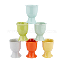 Olycraft 6 шт. 6 цвета керамические чашки для яиц Baker Ross, для украшения дома и поделок, красочный, 51x69.5 мм, внутренний диаметр: 37 мм, 1шт / цветы