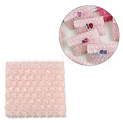 Bolsas de plástico para paquetes, anuncio publicitario burbuja, cuadrado, rosa brumosa, 10.1~10.4x10.5~10.6x0.4 cm