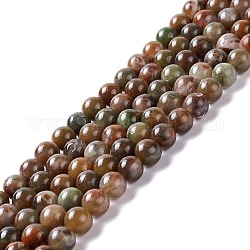 Natural Agete Beads Strands, Round, 8mm, Hole: 1.2mm, about 49~50pcs/strand, 15.75~16.06 inch(40~40.8cm)