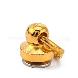 Accessori, dado in ottone, viti di ferro, di platino e d'oro, 17x8mm, Foro: 7 mm