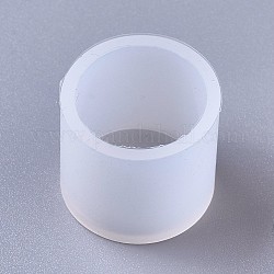 Moules en silicone, moules de résine, pour la résine UV, fabrication de bijoux en résine époxy, colonne, blanc, diamètre intérieur: 20 mm, 24x21mm