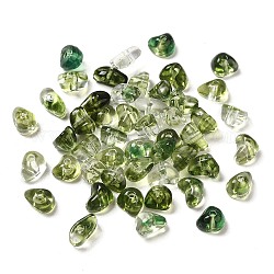 Perles en acrylique transparente, formes mixtes, olive, 4.3~5.8x7.6~8.5x3.8~4.7mm, Trou: 1.6mm, environ 4200 pcs/500 g