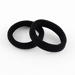 Ties per capelli elastico, Supporto ponytail, nero, 35mm, 24pcs/scatola