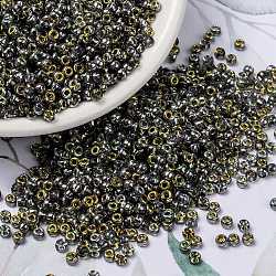 Miyuki runde Rocailles Perlen, japanische Saatperlen, (rr4551) Kristall / Marea (vm), 8/0, 3 mm, Bohrung: 1 mm, ca. 19000~20500 Stk. / Pfund