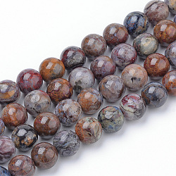 Brins de perles de pietersite naturelles, ronde, 11~12mm, Trou: 1mm, Environ 32~35 pcs/chapelet, 15.7 pouce