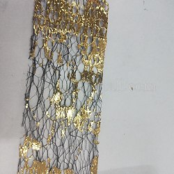 キラキラレーザーネイルグリッター転写箔ネイルステッカー  星空効果  女性のためのDIYネイルチップ装飾  ゴールド  40mm  90 m /ロール