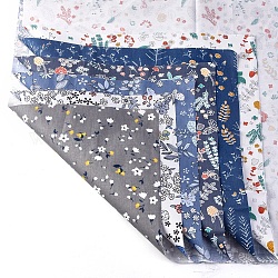 Tissu en coton imprimé floral, pour patchwork, couture de tissu au patchwork, couleur mixte, 50x40x0.02 cm, 6sheets / set